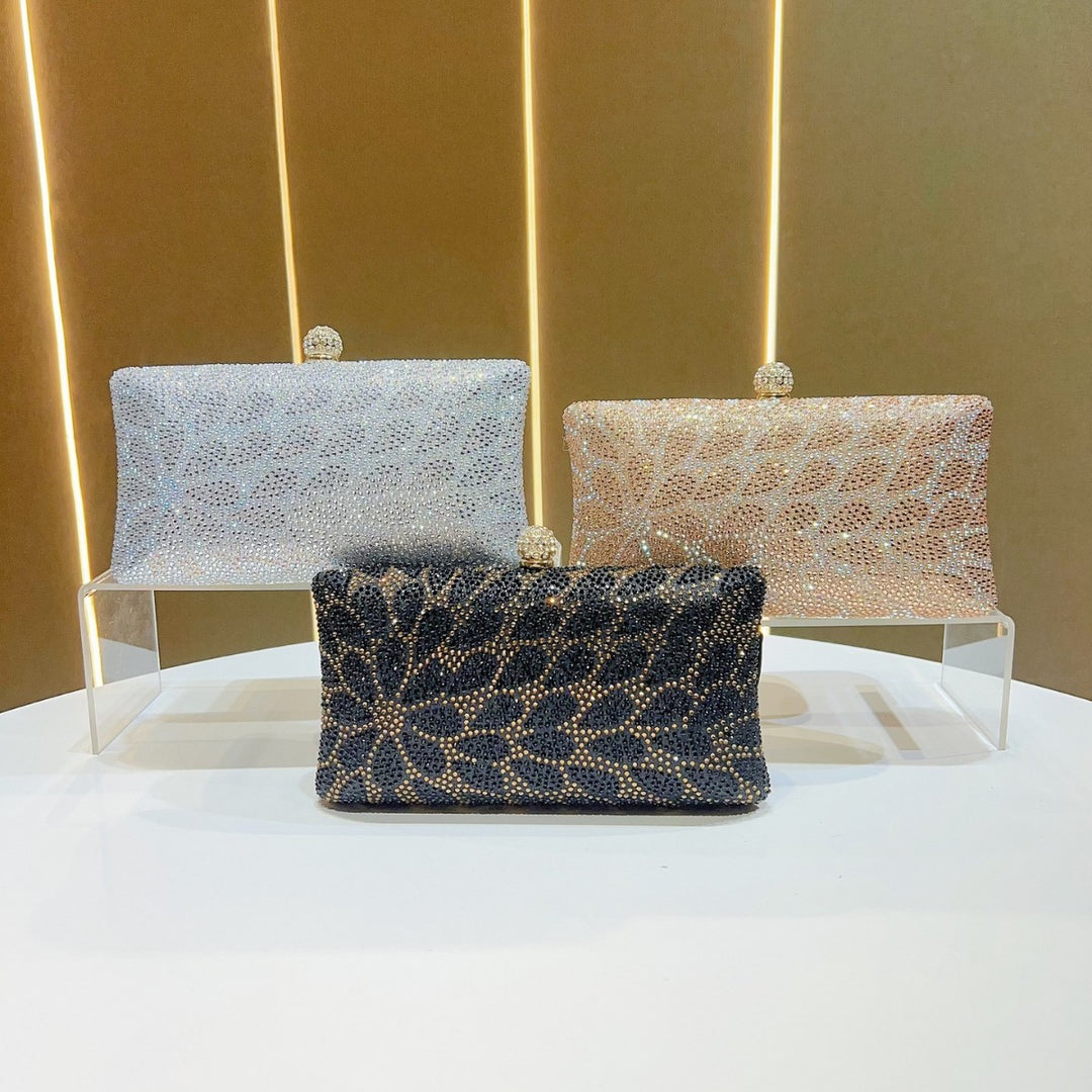 Rhinestone-Embellished Clutch