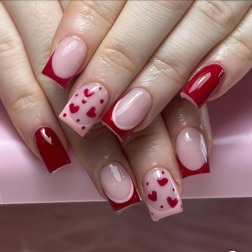 Artistic Heart Motif Art Nails Kalsten