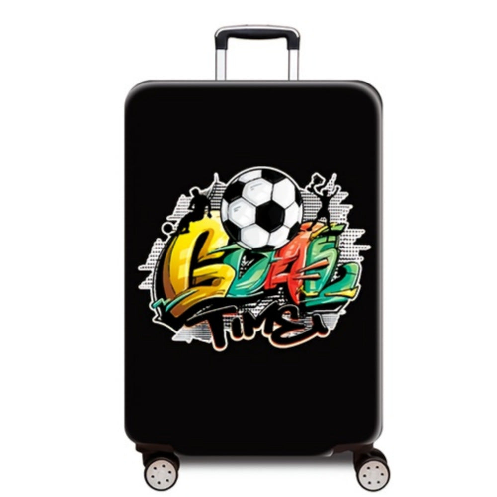 Women's hard-shell suitcase with dynamic football motif Kalsten
