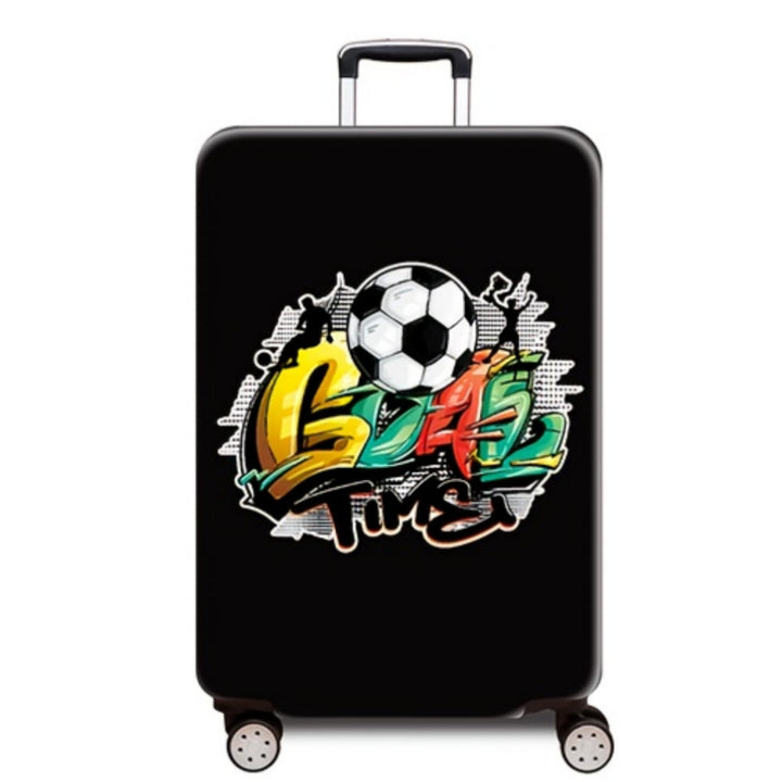 Women's hard-shell suitcase with dynamic football motif Kalsten