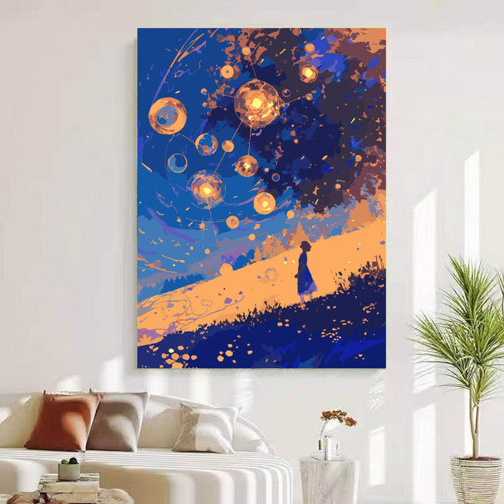 Dreamy Cosmic Landscape Wall Art Kalsten