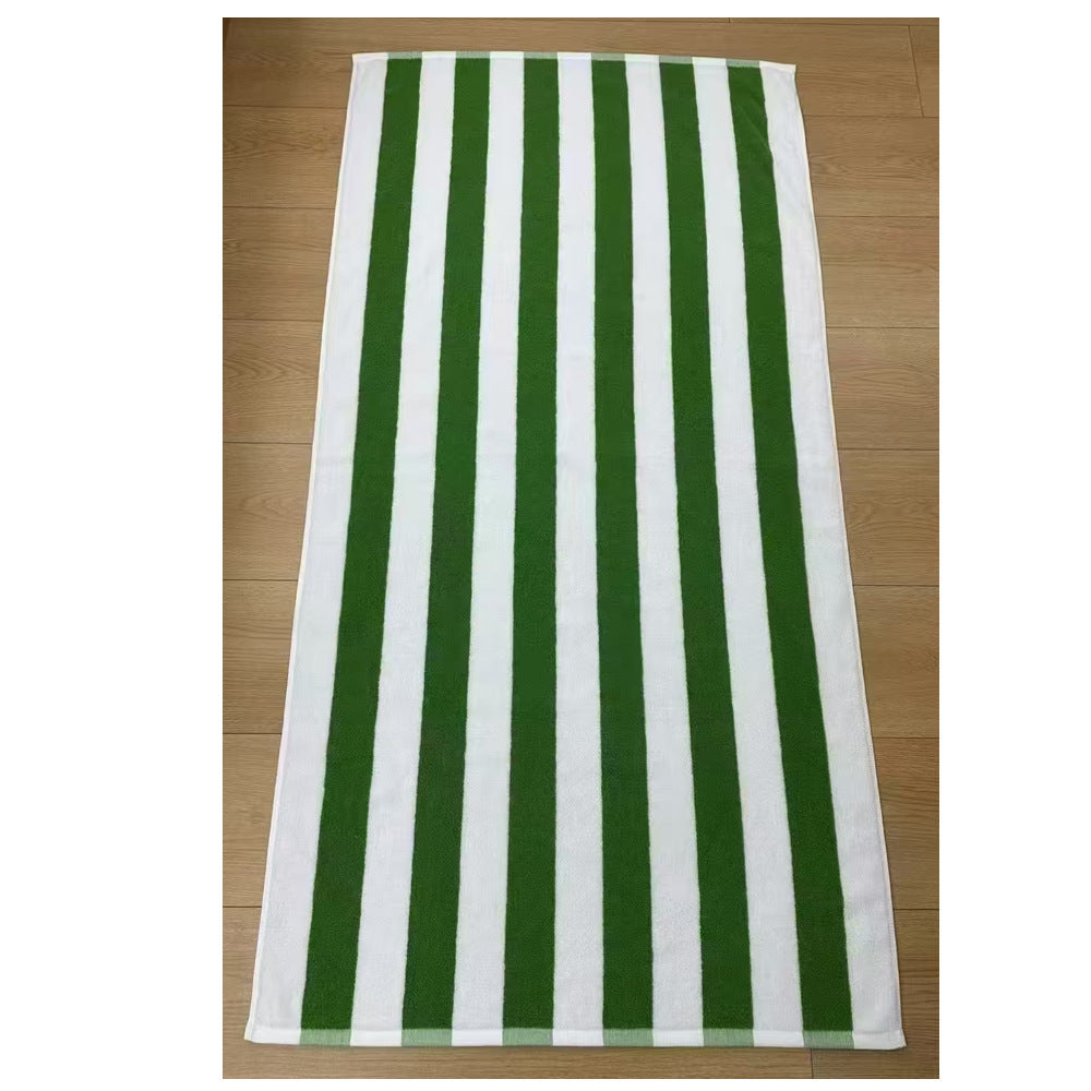 Terry Bath Towel With Vivid Stripe Pattern Kalsten