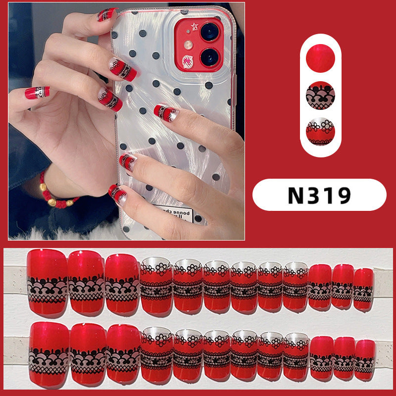 Decorative Press-On Nail Art Set