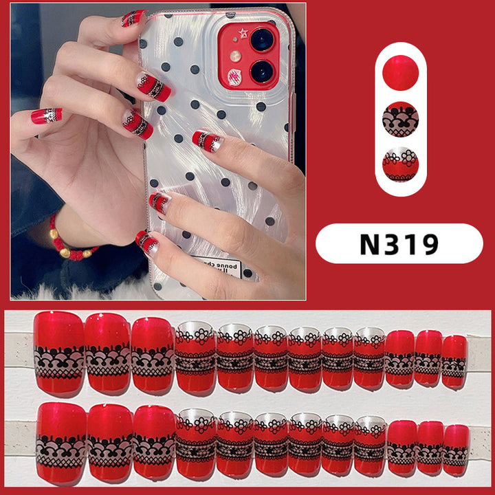 Decorative Press-On Nail Art Set