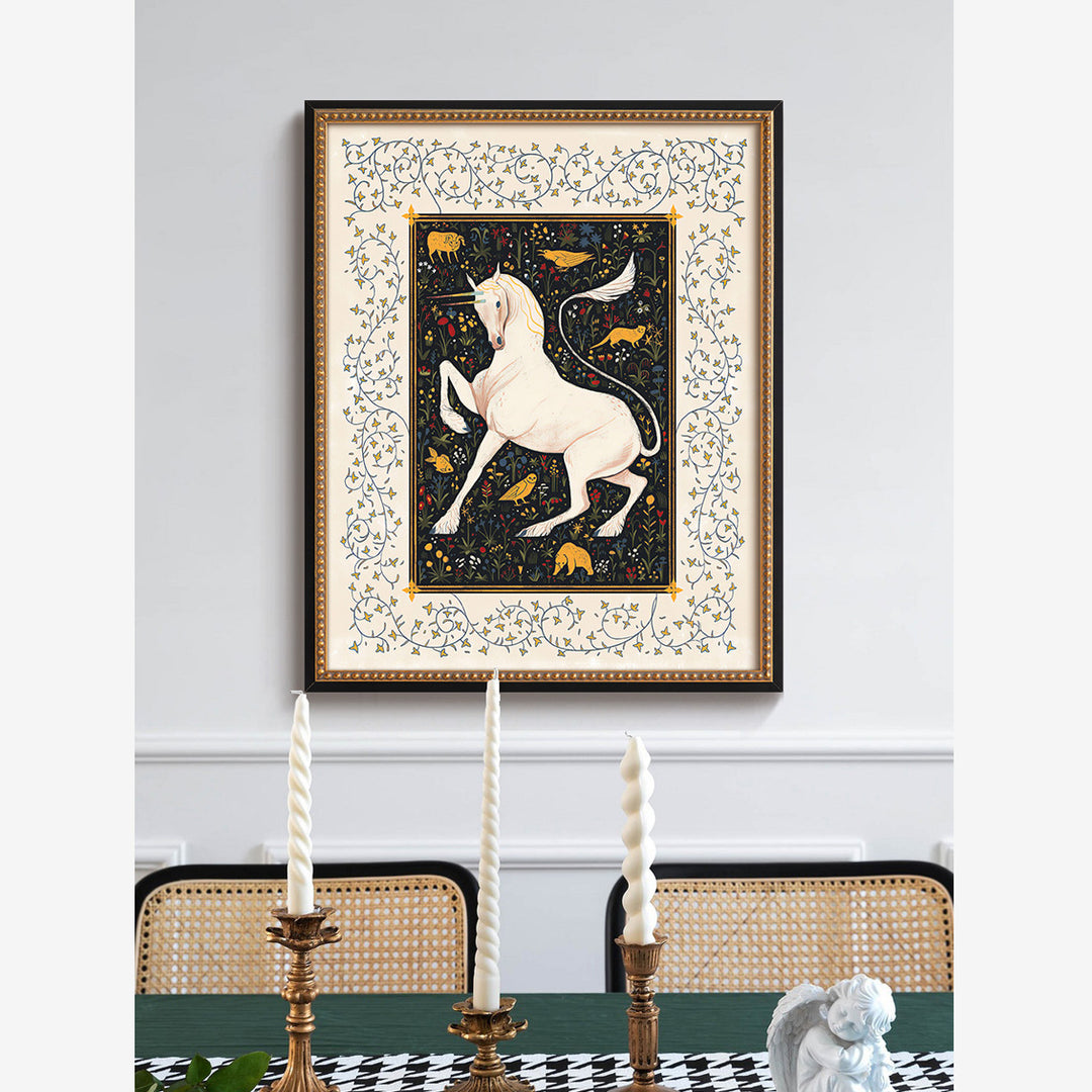 Artistic Unicorn Decorated Wall Art