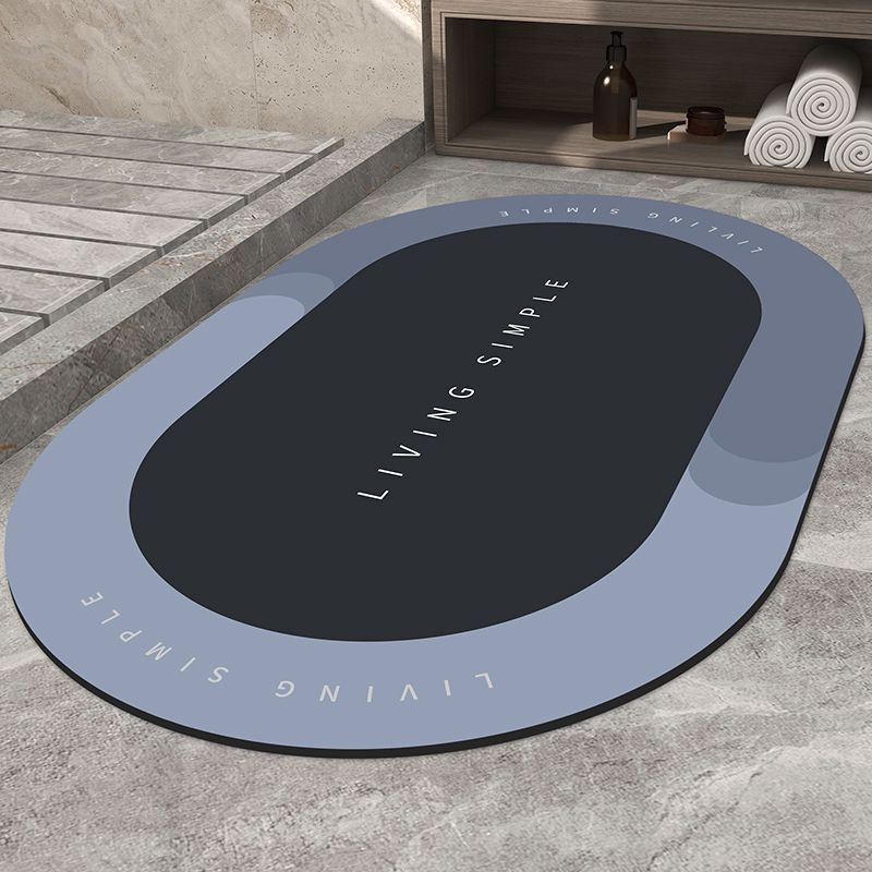 Relaxation-Themed Bathroom Mat for Home