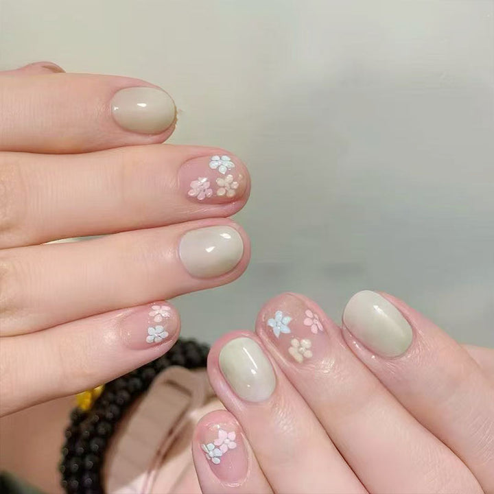 Artistic Cat-Themed Press-On Nail Art Set Kalsten