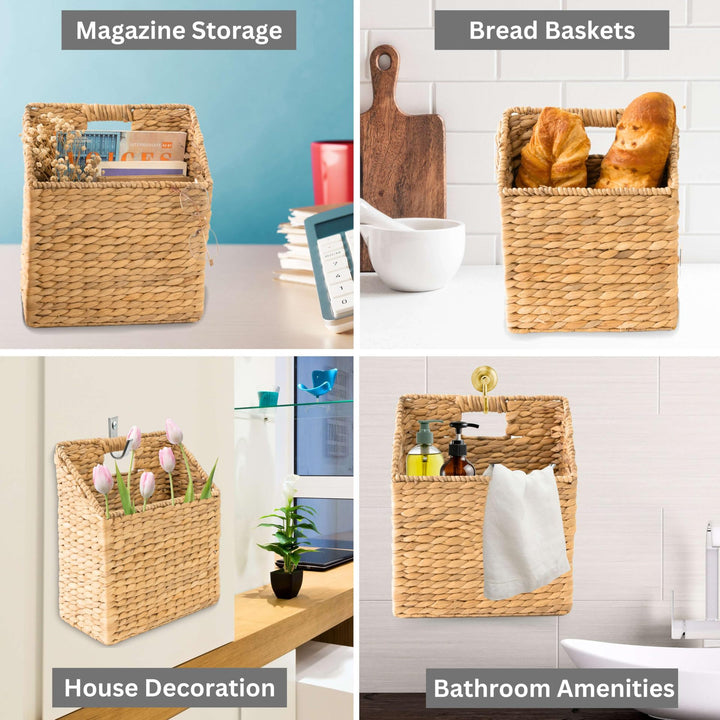 Decorative Woven Trash Bin Kalsten