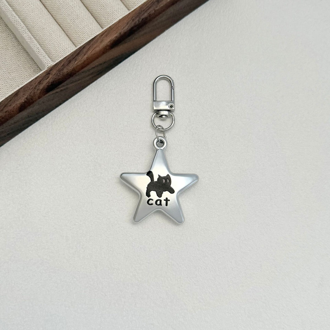 Cute Cat Star Charm Keychain Kalsten