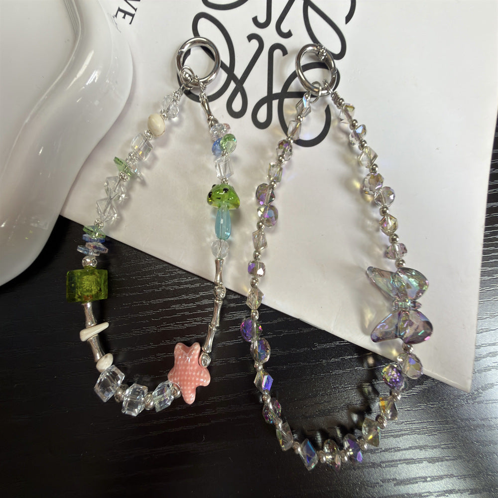 Elegant Butterfly Beaded Keychain Kalsten