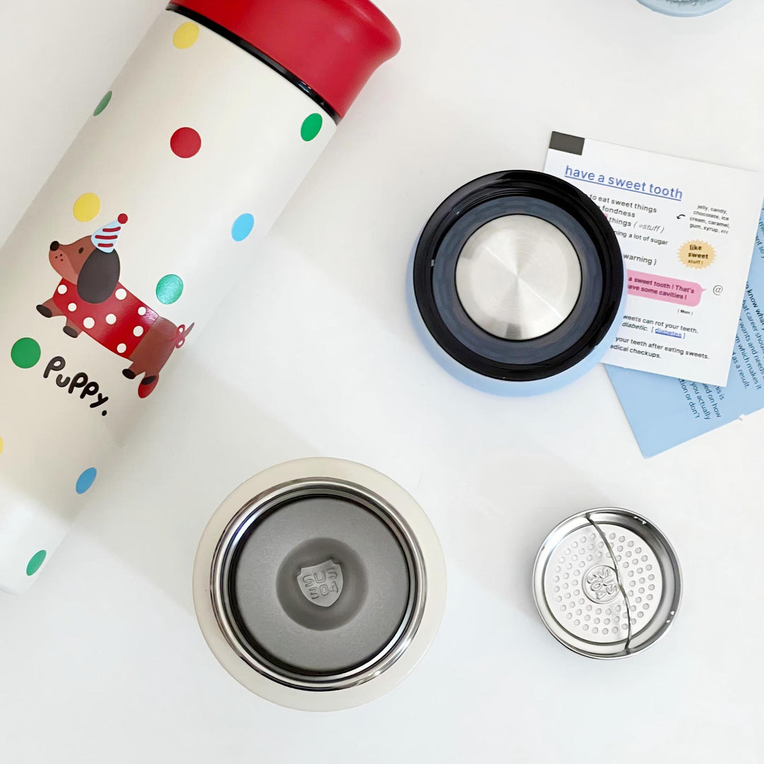 Women's coffee thermos in playful design Kalsten