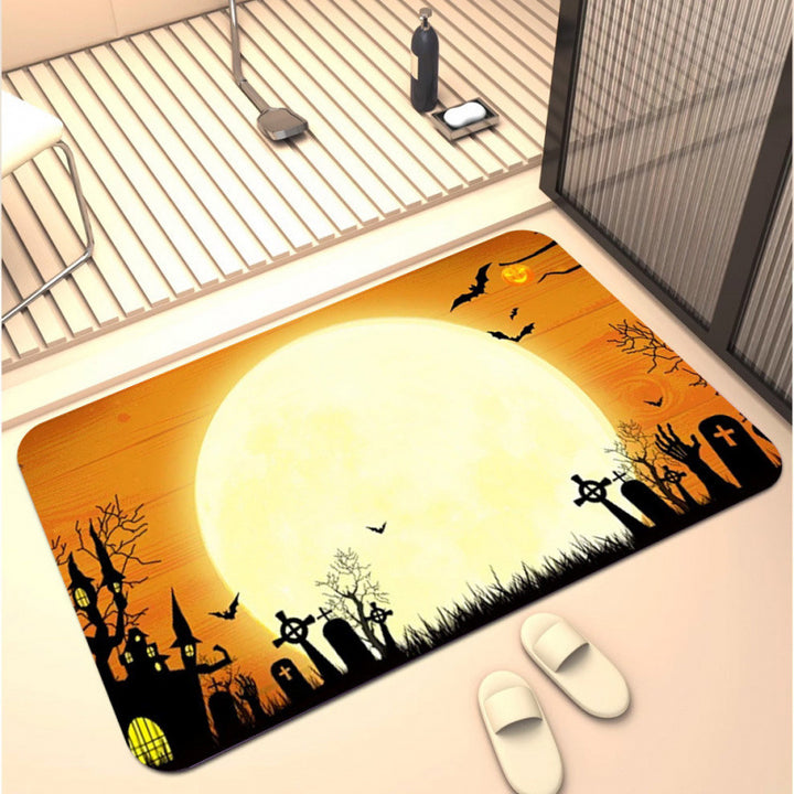 Halloween-Themed Decorative Bath Mat
