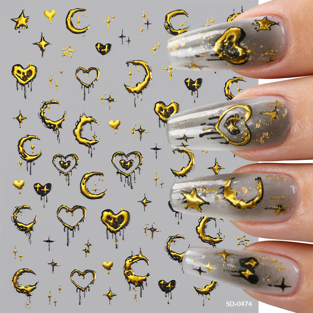 Celestial Themed Nail Art Stickers