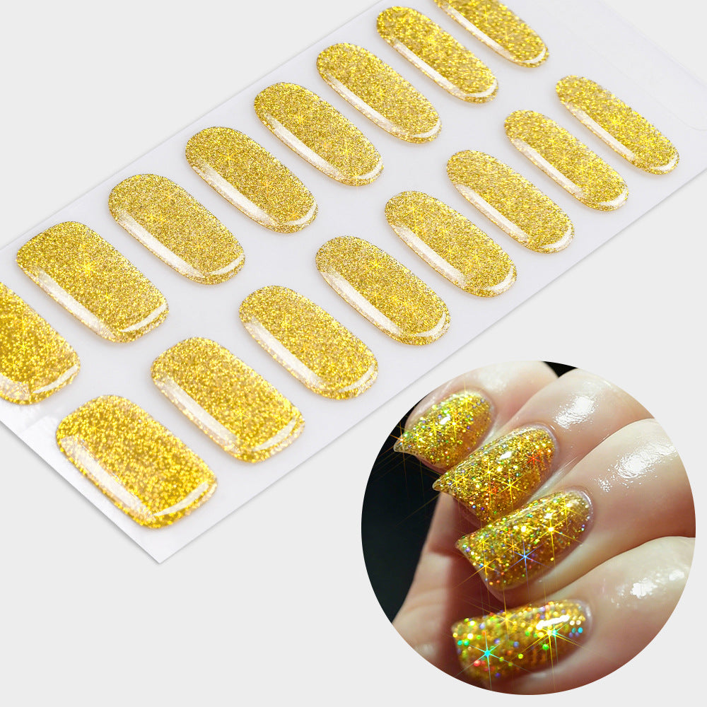 Glittering Gel Nail Wraps