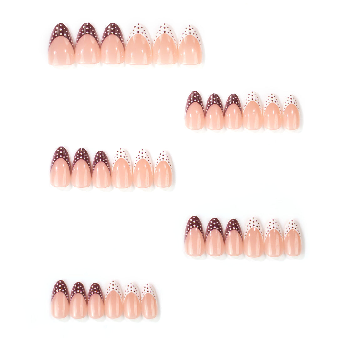 Decorative Pointed Tip Press-On Nails