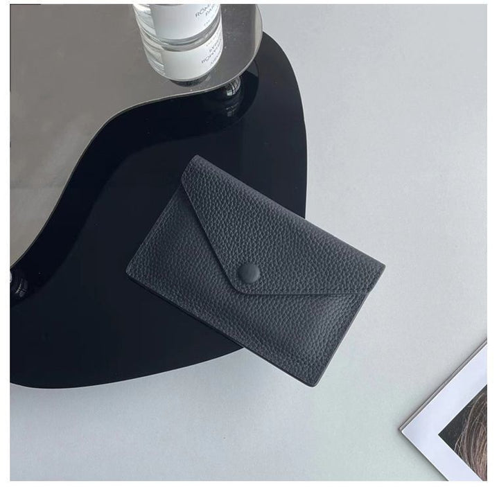 Textured Leather Card Holder Kalsten
