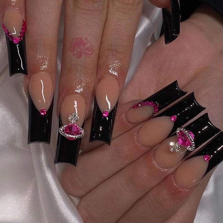 Artful Nail Art with Rhinestones and Shine Kalsten