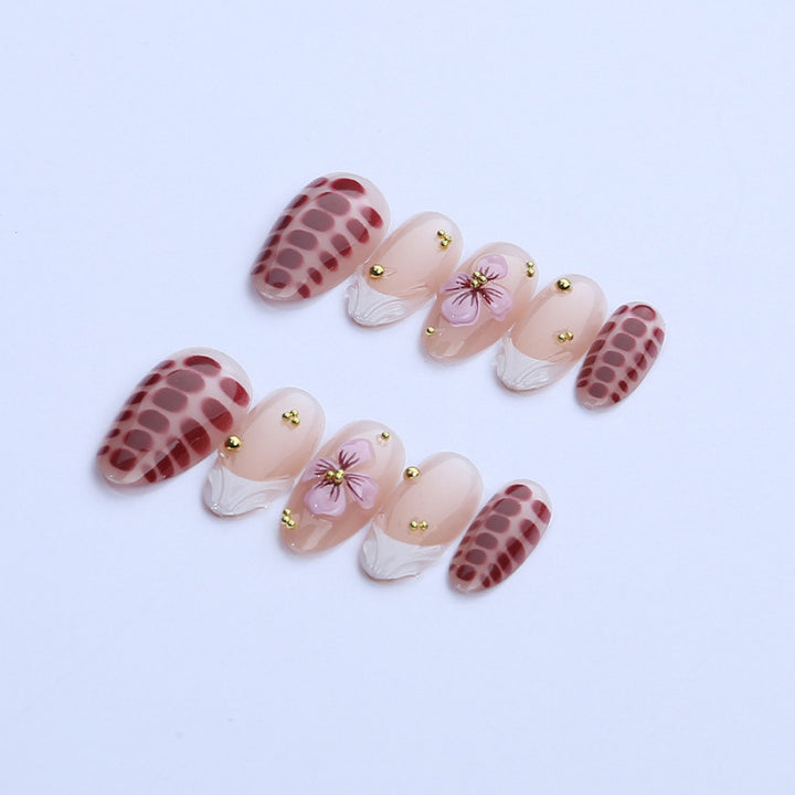Floral Art Press-On Nail Set Kalsten