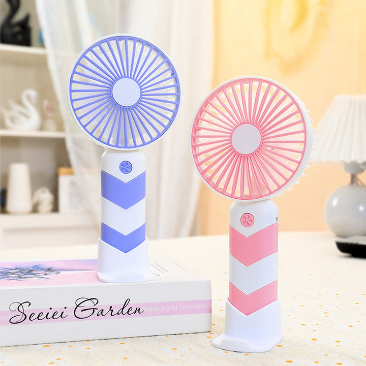 Women's Portable Tabletop Fan with USB Connection and Adjustable Tilt Angle Kalsten