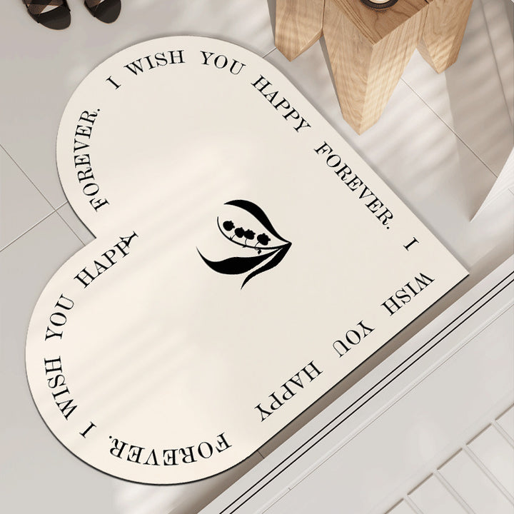 Heart-Shaped Decorative Mat