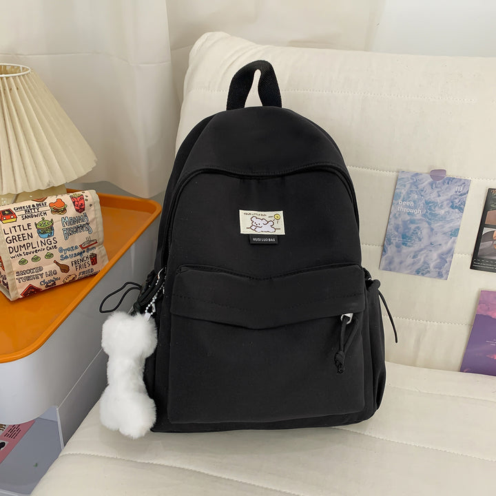 Cute Plush-Embellished Casual Backpack Kalsten