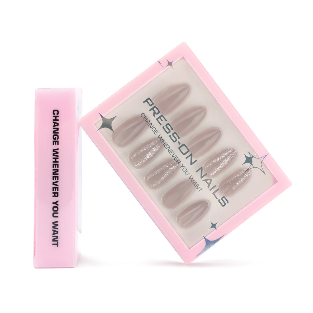 Artificial press-on nails with glitter accents Kalsten