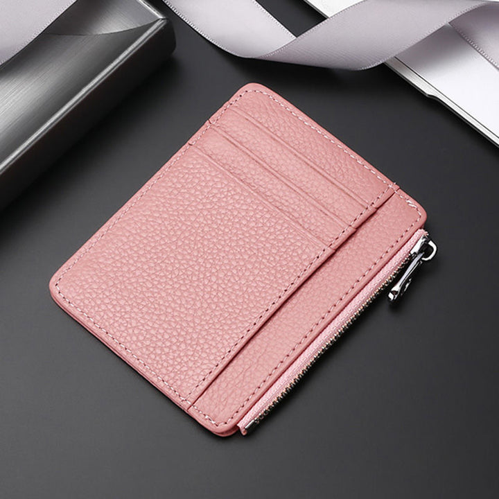Luxury Leather Zippered Card Holder Kalsten