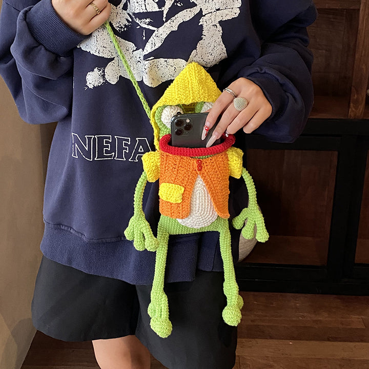 Handcrafted Crochet Frog Toy