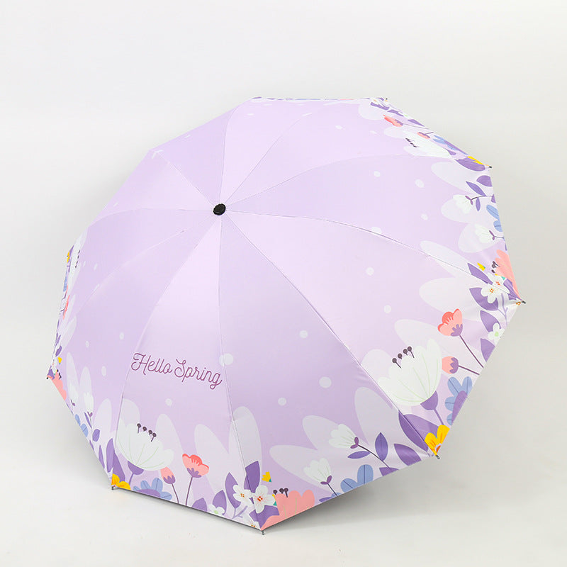 Women's Folding Umbrella with Floral Design Kalsten