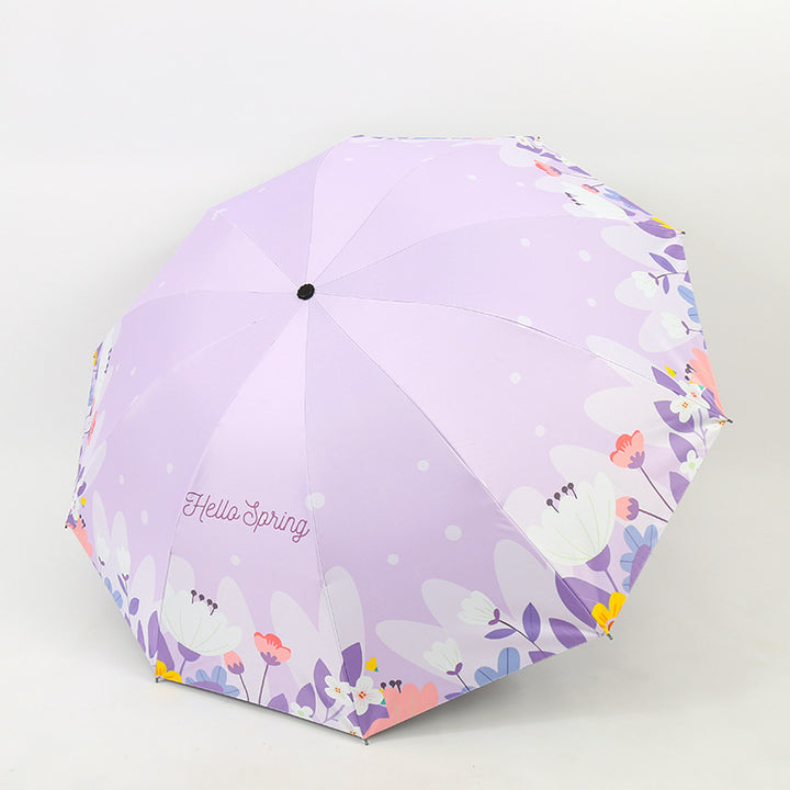 Women's Folding Umbrella with Floral Design Kalsten