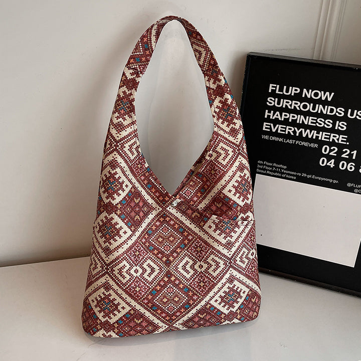 Bohemian Patterned Hobo Bag