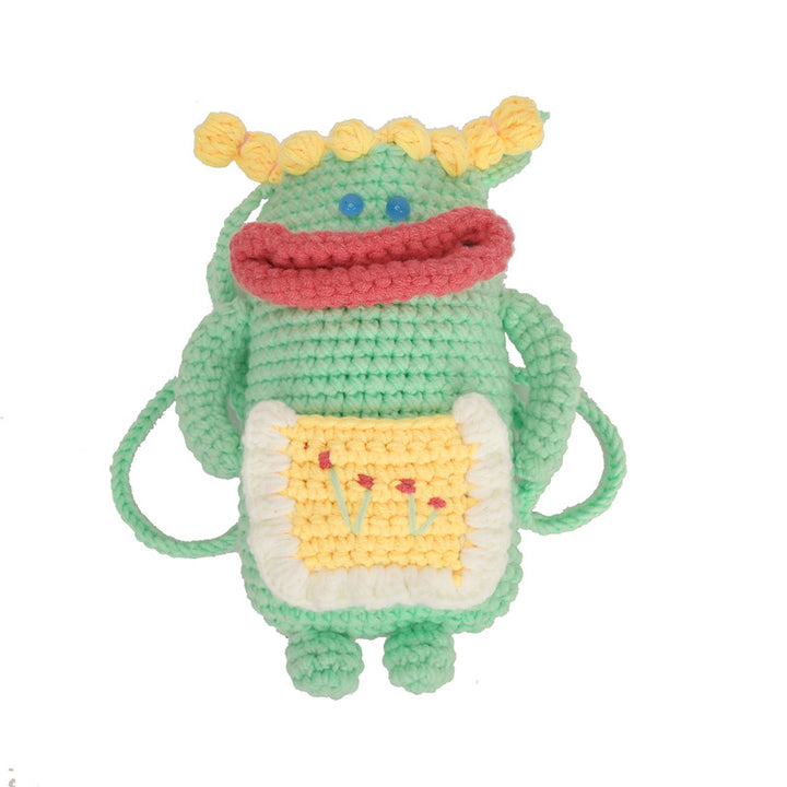 Cute Crochet Bee-Themed Mini Backpack