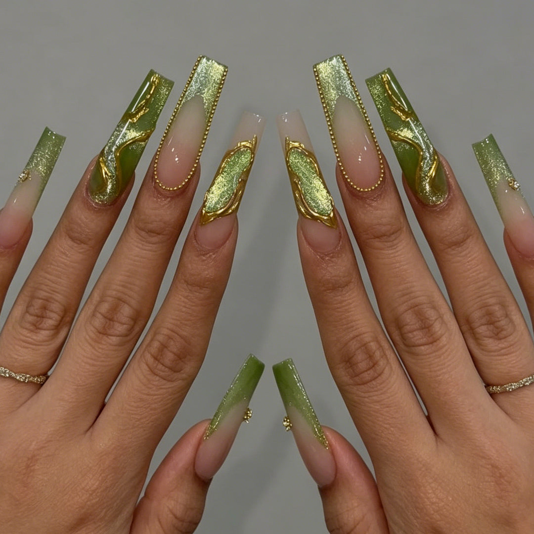 Artistic Acrylic Nail Design Kalsten