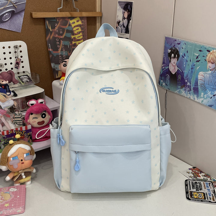 Stylish Printed Backpack with Fun Character Accents Kalsten