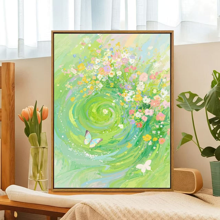 Floral Whirlwind Canvas Art Kalsten