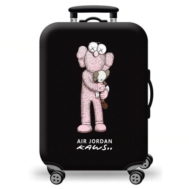 Unisex hard-shell suitcase with playful cat design Kalsten