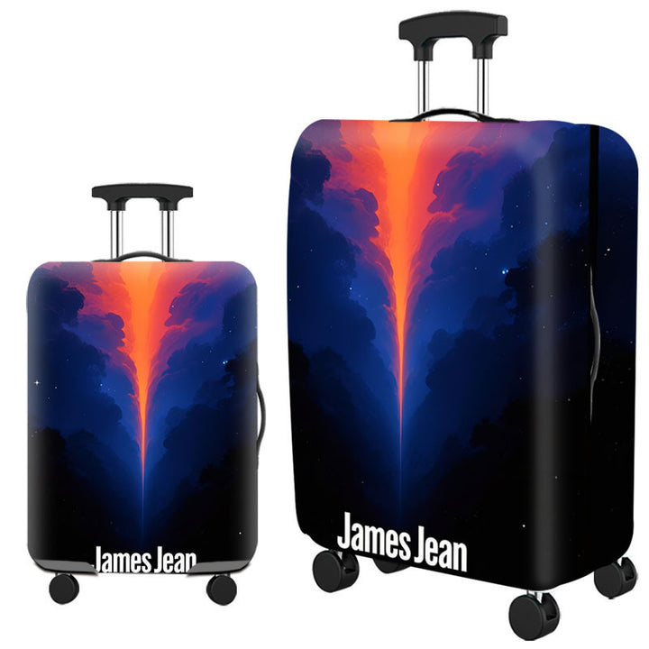 Tropical Leaf Print Hard Shell Luggage Kalsten