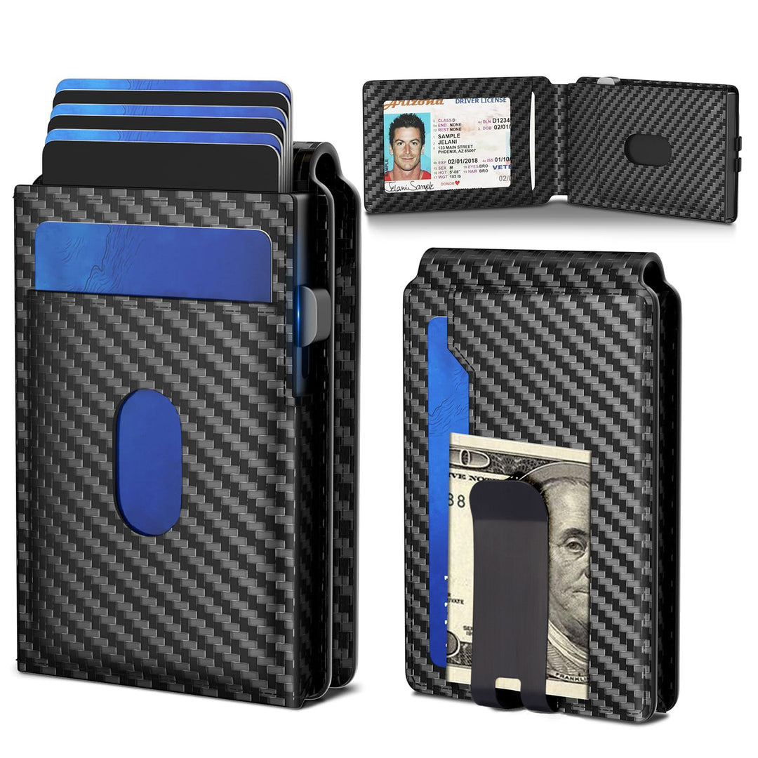 Carbon Fiber Slim RFID-Blocking Wallet Kalsten