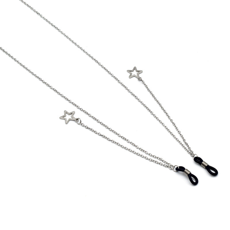 Elegant Star-Accented Eyewear Chain Kalsten
