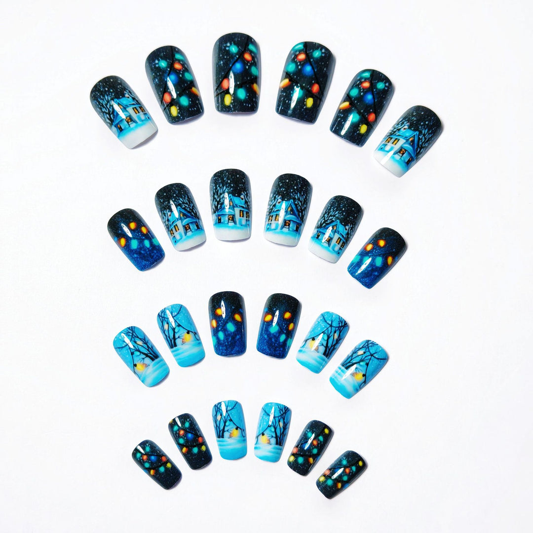 Seasonal Winter Wonderland Nail Art Kalsten