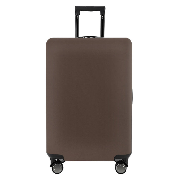 Unisex nan elastic motif suitcase cover made of stretchable polyester with handle and wheel openings Kalsten