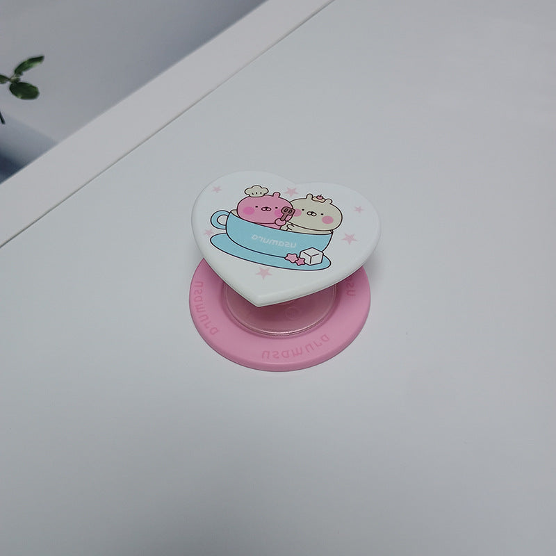 Heart-Shaped Character Phone Grip Kalsten