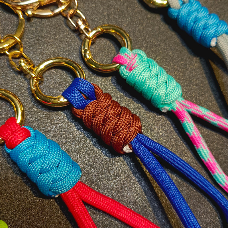 Colorful Braided Keychain Holder Kalsten