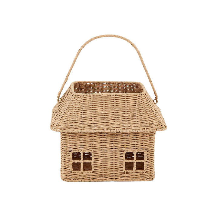 Playful storage basket in the shape of a house Kalsten