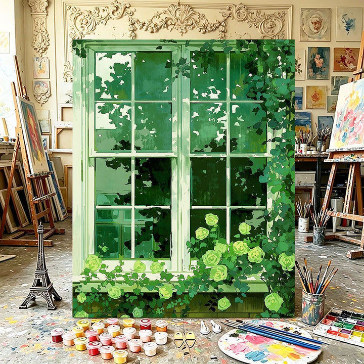 Botanical Window Canvas Art Kalsten