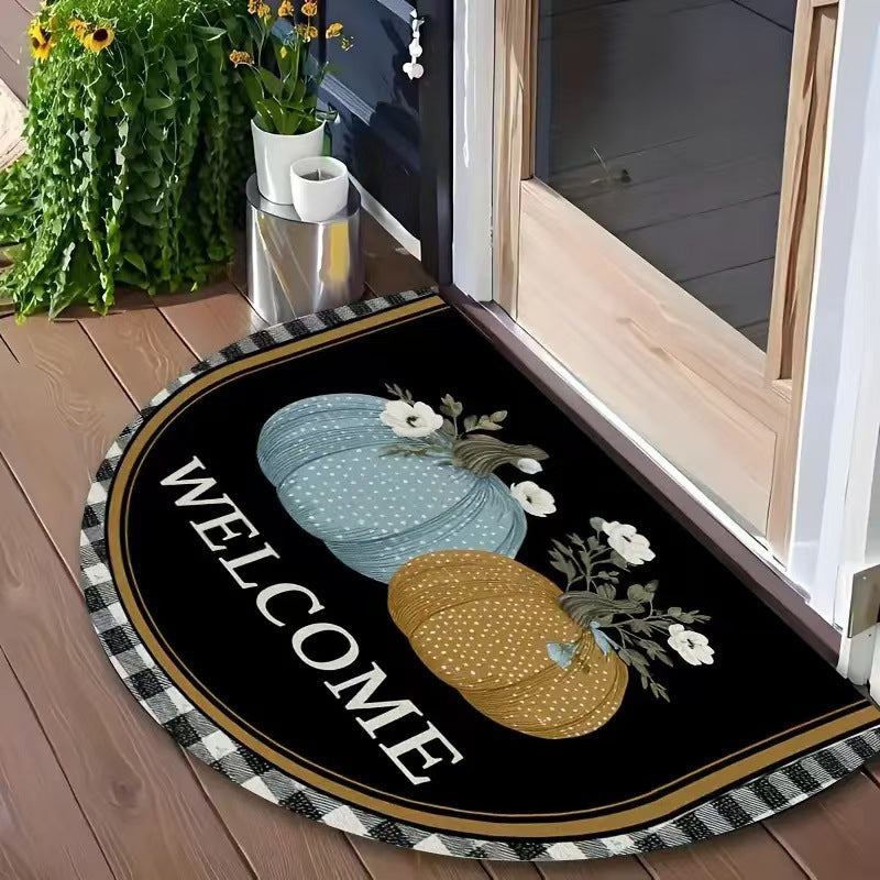 Floral Themed Welcome Mat Kalsten