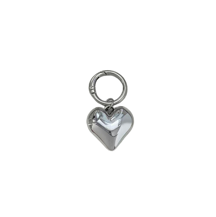 Heart-Shaped Silver Keychain Kalsten