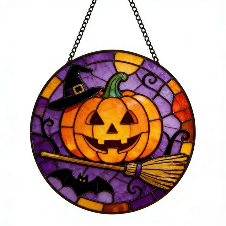 Decorative Skull Stained Glass Wall Art Kalsten