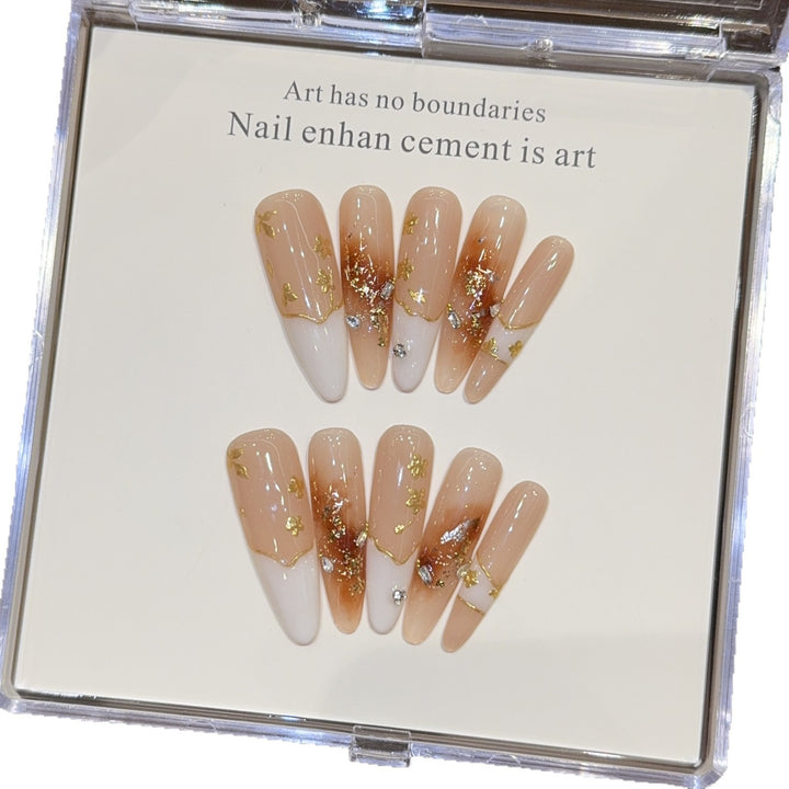 Artificial nails with noble accents Kalsten