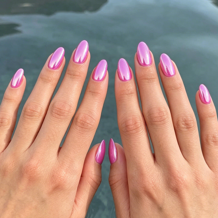 Glossy Stiletto Nail Enhancements Kalsten